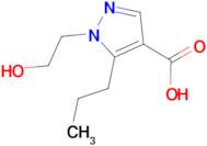 1-(2-hydroxyethyl)-5-propyl-1H-pyrazole-4-carboxylic acid