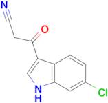 3-(6-chloro-1H-indol-3-yl)-3-oxopropanenitrile