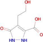 3-hydroxy-4-(2-hydroxyethyl)-1H-pyrazole-5-carboxylic acid