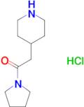 2-(piperidin-4-yl)-1-(pyrrolidin-1-yl)ethan-1-one hydrochloride