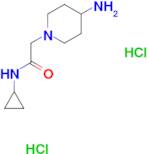 2-(4-aminopiperidin-1-yl)-N-cyclopropylacetamide dihydrochloride