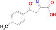 5-(4-methylphenyl)-4,5-dihydro-1,2-oxazole-3-carboxylic acid