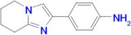 4-{5H,6H,7H,8H-imidazo[1,2-a]pyridin-2-yl}aniline