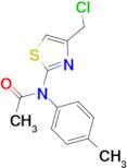 N-[4-(chloromethyl)-1,3-thiazol-2-yl]-N-(4-methylphenyl)acetamide