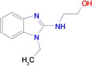 2-[(1-ethyl-1H-1,3-benzodiazol-2-yl)amino]ethan-1-ol