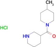 4-methyl-1-[(piperidin-3-yl)carbonyl]piperidine hydrochloride