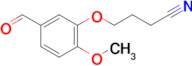 4-(3-Formyl-6-methoxyphenoxy)butanenitrile