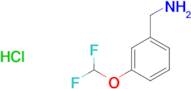 [3-(difluoromethoxy)phenyl]methanamine hydrochloride