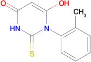 6-hydroxy-3-(2-methylphenyl)-2-sulfanyl-3,4-dihydropyrimidin-4-one