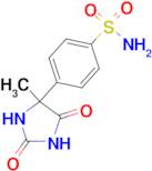 4-(4-methyl-2,5-dioxoimidazolidin-4-yl)benzene-1-sulfonamide