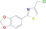 2-(2H-1,3-benzodioxol-5-yl)-4-(chloromethyl)-1,3-thiazole