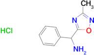 (3-methyl-1,2,4-oxadiazol-5-yl)(phenyl)methanamine hydrochloride