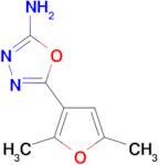 5-(2,5-dimethyl-3-furyl)-1,3,4-oxadiazol-2-amine
