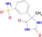 3-(4-methyl-2,5-dioxoimidazolidin-4-yl)benzene-1-sulfonamide