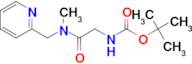 tert-butyl N-{[methyl(pyridin-2-ylmethyl)carbamoyl]methyl}carbamate