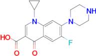 1-cyclopropyl-6-fluoro-4-oxo-7-piperazin-1-yl-1,4-dihydroquinoline-3-carboxylic acid