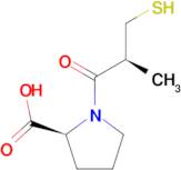 (2S)-1-[(2S)-2-methyl-3-sulfanylpropanoyl]pyrrolidine-2-carboxylic acid