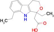 2-(1,8-Diethyl-1H,3H,4H,9H-pyrano[3,4-b]indol-1-yl)acetic acid