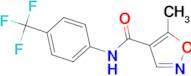 5-methyl-N-[4-(trifluoromethyl)phenyl]-1,2-oxazole-4-carboxamide