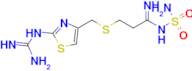 3-[({2-[(diaminomethylidene)amino]-1,3-thiazol-4-yl}methyl)sulfanyl]-N-sulfamoylpropanimidamide
