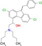 2-(dibutylamino)-1-{2,7-dichloro-9-[(4-chlorophenyl)methylidene]-9H-fluoren-4-yl}ethan-1-ol