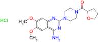 6,7-dimethoxy-2-[4-(oxolane-2-carbonyl)piperazin-1-yl]quinazolin-4-amine hydrochloride