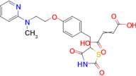 5-[(4-{2-[methyl(pyridin-2-yl)amino]ethoxy}phenyl)methyl]-1,3-thiazolidine-2,4-dione; but-2-ened...