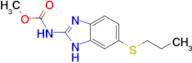 methyl N-[6-(propylsulfanyl)-1H-1,3-benzodiazol-2-yl]carbamate