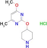 4-Methoxy-6-methyl-2-(piperidin-4-yloxy)pyrimidine hydrochloride