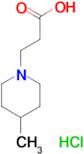 3-(4-methyl-1-piperidinyl)propanoic acid hydrochloride