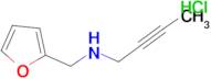 N-(2-furylmethyl)-2-butyn-1-amine hydrochloride