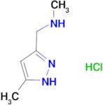 N-methyl-1-(5-methyl-1H-pyrazol-3-yl)methanamine hydrochloride