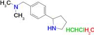 N,N-dimethyl-1-[4-(2-pyrrolidinyl)phenyl]methanamine dihydrochloride hydrate