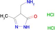 4-(aminomethyl)-5-methyl-2,4-dihydro-3H-pyrazol-3-one dihydrochloride