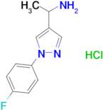 {1-[1-(4-fluorophenyl)-1H-pyrazol-4-yl]ethyl}amine hydrochloride