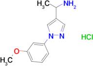 {1-[1-(3-methoxyphenyl)-1H-pyrazol-4-yl]ethyl}amine hydrochloride