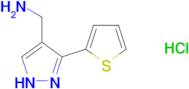 {[5-(2-thienyl)-1H-pyrazol-4-yl]methyl}amine hydrochloride