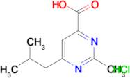 6-isobutyl-2-methyl-4-pyrimidinecarboxylic acid hydrochloride