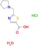 2-(1-pyrrolidinylmethyl)-1,3-thiazole-5-carboxylic acid hydrochloride hydrate