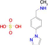 N-methyl-1-[4-(1H-pyrazol-1-yl)phenyl]methanamine sulfate