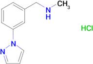 N-methyl-1-[3-(1H-pyrazol-1-yl)phenyl]methanamine hydrochloride