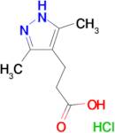 3-(3,5-dimethyl-1H-pyrazol-4-yl)propanoic acid hydrochloride