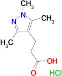 3-(1,3,5-trimethyl-1H-pyrazol-4-yl)propanoic acid hydrochloride