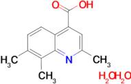 2,7,8-trimethyl-4-quinolinecarboxylic acid dihydrate