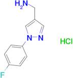 {[1-(4-fluorophenyl)-1H-pyrazol-4-yl]methyl}amine hydrochloride