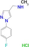 {[1-(4-fluorophenyl)-1H-pyrazol-4-yl]methyl}methylamine hydrochloride