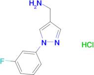 {[1-(3-fluorophenyl)-1H-pyrazol-4-yl]methyl}amine hydrochloride