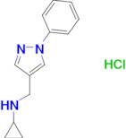 N-[(1-phenyl-1H-pyrazol-4-yl)methyl]cyclopropanamine hydrochloride