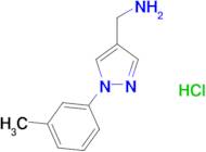 {[1-(3-methylphenyl)-1H-pyrazol-4-yl]methyl}amine hydrochloride