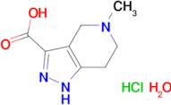 5-methyl-4,5,6,7-tetrahydro-2H-pyrazolo[4,3-c]pyridine-3-carboxylic acid hydrochloride hydrate